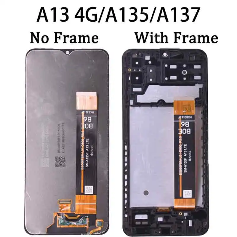 Para Samsung A13 4G 5G A135 A136 pantalla LCD MONTAJE DE digitalizador con pantalla táctil para Samsung A135 A135F A135U A137 A136U