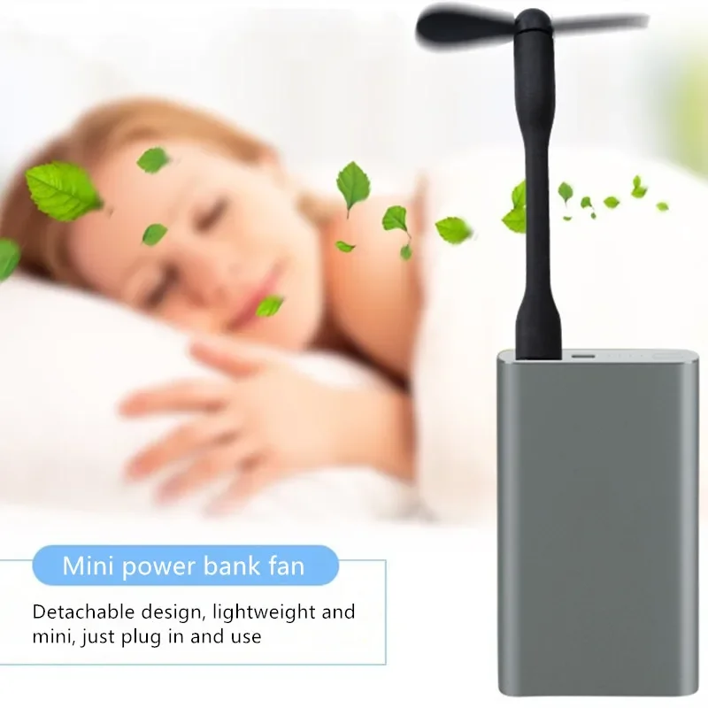 Mini Flexible USB Fan for Power Bank Laptop PC AC Charger - Portable Hand Fan for Computer Summer Gadget