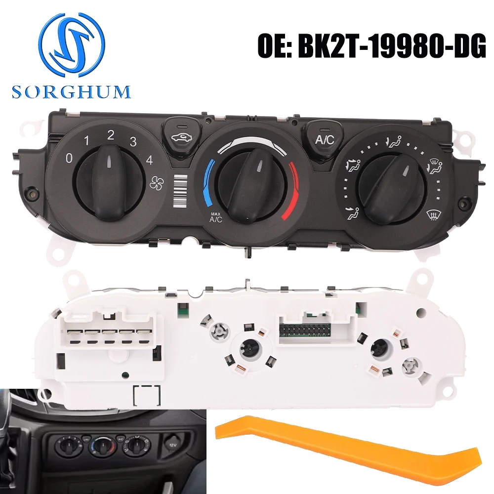 Ac Switch Panel Air Conditioning Control Switch For Ford Transit 4 2013 2014 2015 2016 2017 2018 2019 BK2T-19980-DG BK2T19980DG