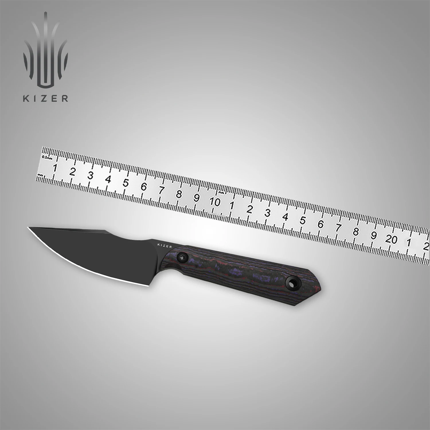 

Kizer Fixed Blade Knife 1040S8/S9 Mini Harpoon M390/S45VN Blade Carbon Fiber/Fat Carbon Handle Outdoor Tools Camping Knives