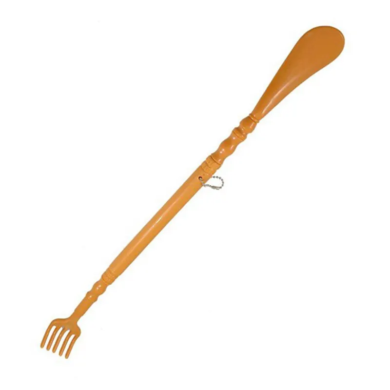 

A87Z Brown Plastic Handle Back Scratch helper Massager 48 cm
