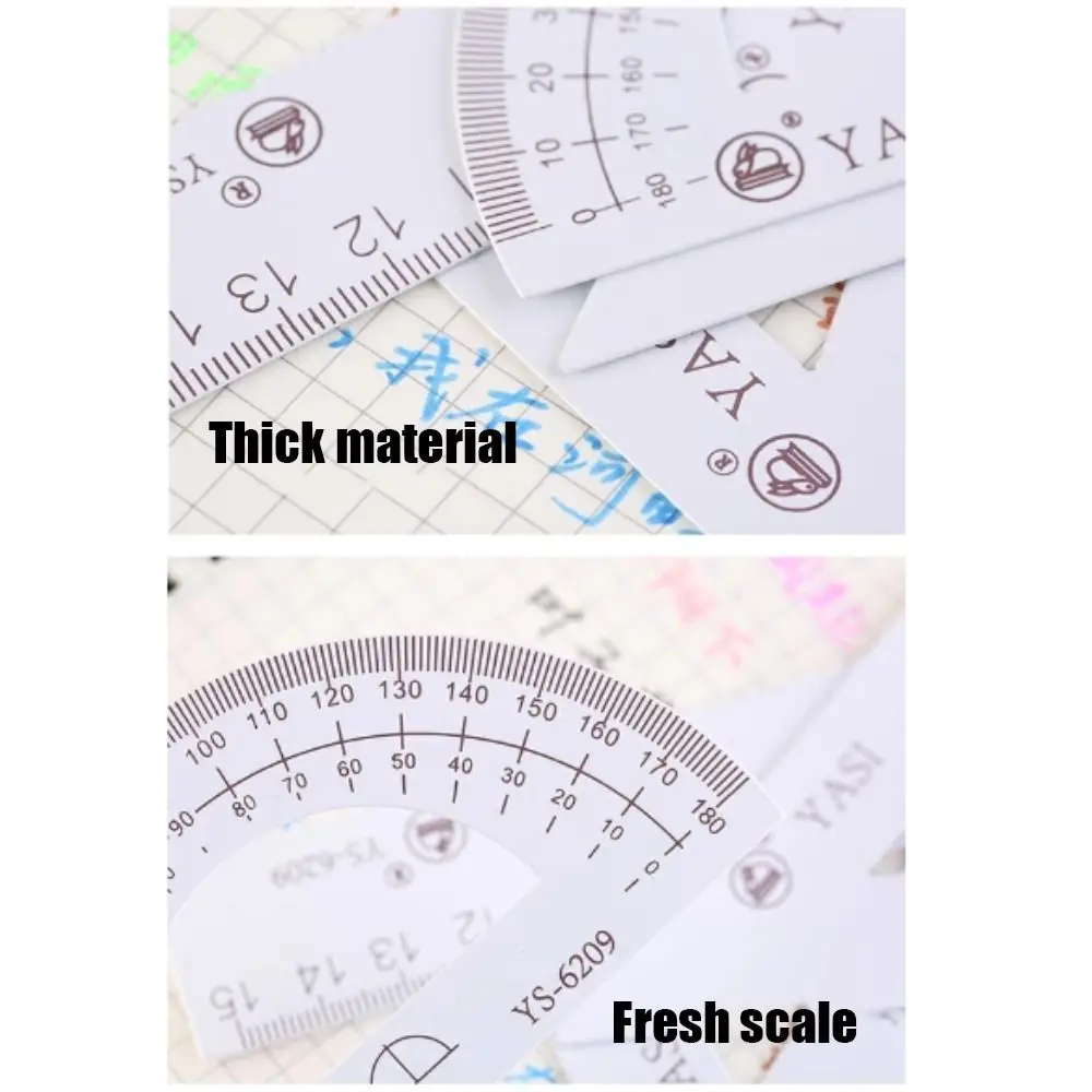 4Pcs Portable Multifunctional Metal Drafting Set With Storage Box Protractor Set Ruler Math Sets Triangle Ruler Office School