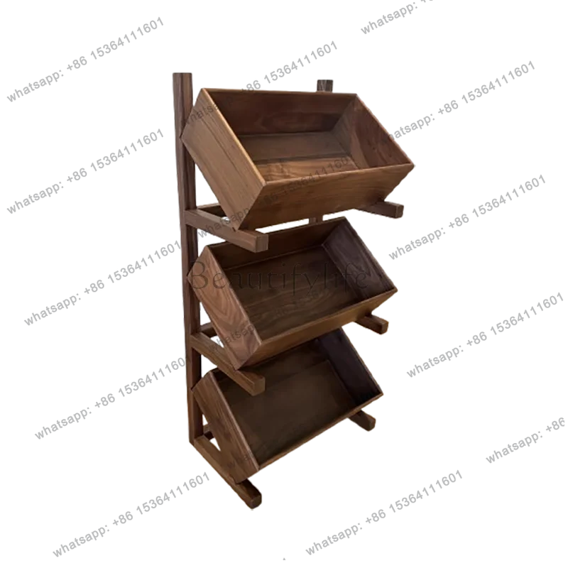 

American Simple Living Room Cabinets Ground Storage Rack Multifunctional Modern Display