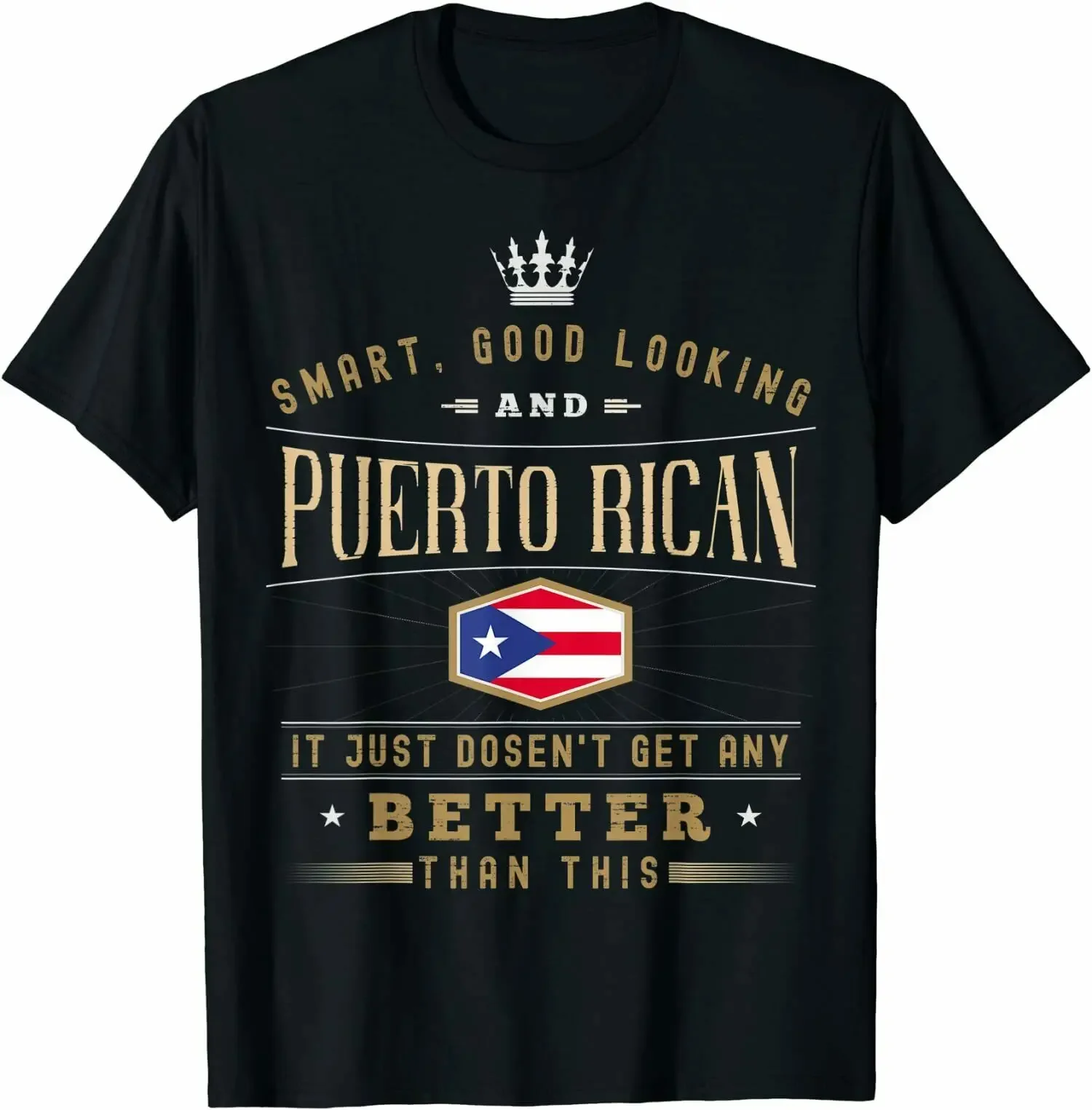 Souvenirs For Puerto Ricans Puerto Rico Flag Men T-Shirt Premium Cotton Short Sleeve O-Neck Mens T Shirt New S-3XL