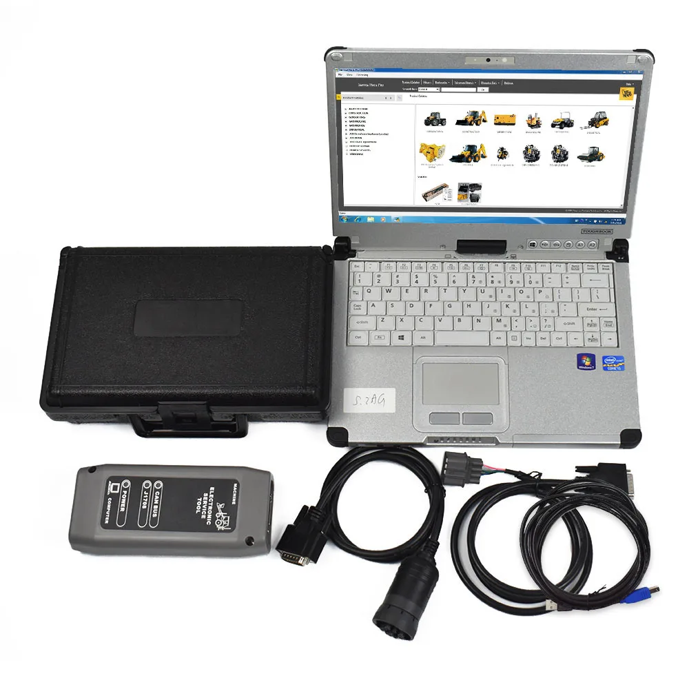 Toughbook CF C2 laptop For JCB Electronic Service tool DLA JCB ServiceMaster Excavator Agricultural Diagnostic Scanner