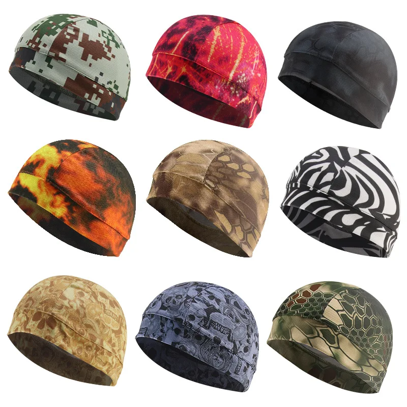 Breathable Cool Running Cap Camouflage Bicycle Hat Cycling Sport Caps Headdress Hiking Baseball Riding Beanie Men Women Hats