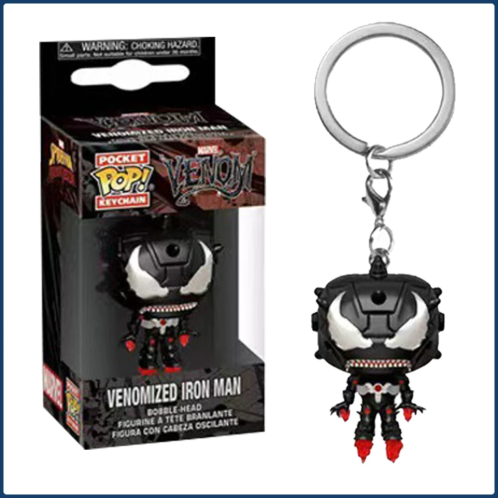 

Funko Keychains Venom Iron Man Popular Marvel Characters Rare Limited Action Toy Figures Pendant Keychains Hot Selling Item Gift