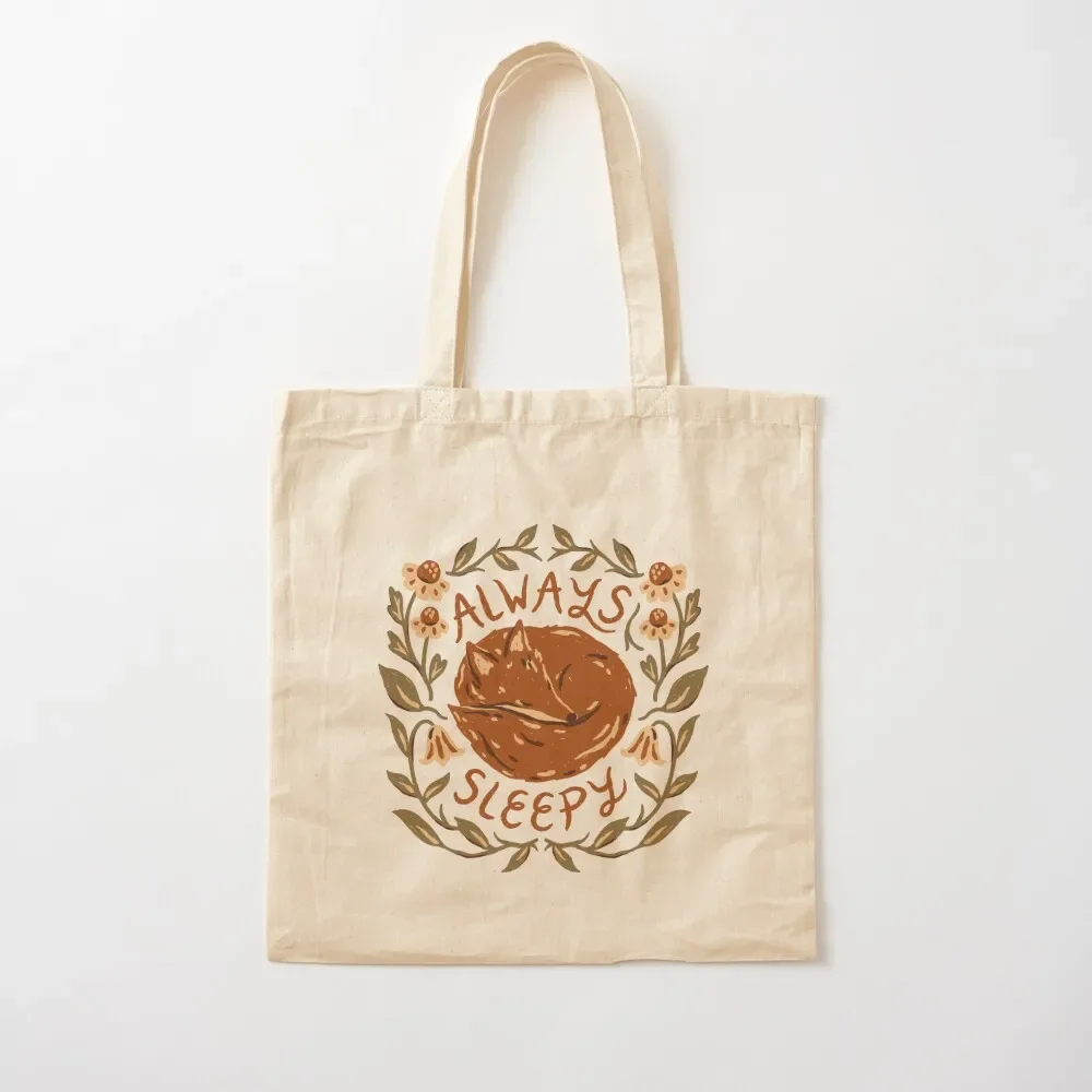 

Always Sleepy Fox Tote Bag tote bag eco pack Tote Bag