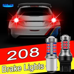 2pcs LED Brake Light Bulb Accessories For Peugeot 208 2012-2018 2013 2014 2015 2016 2017
