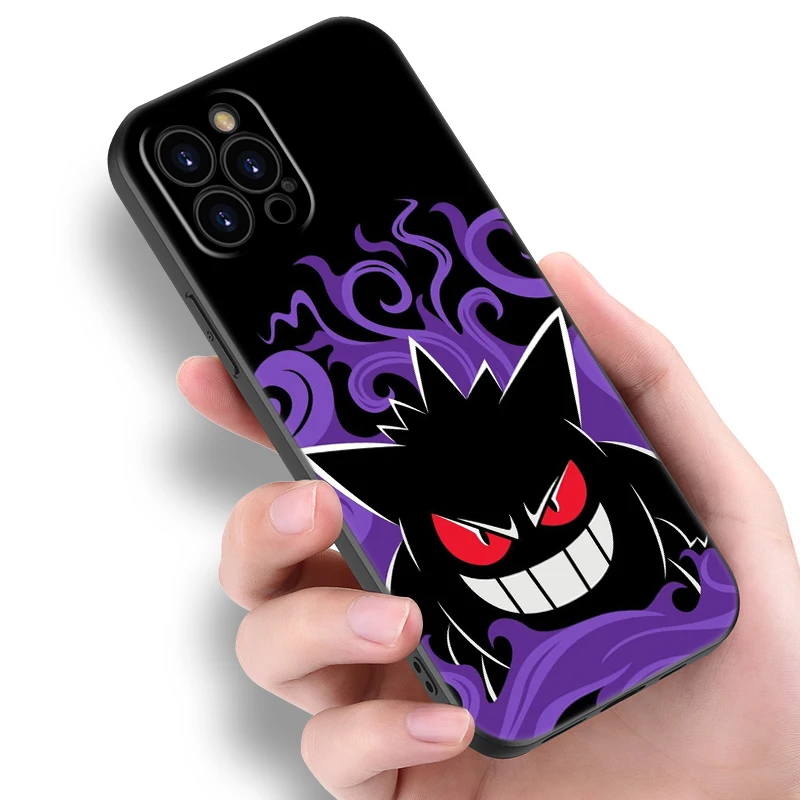 Cute Gengar Black Phone Case For Xiaomi 13T Pro 5G 12T 12 11 Lite NE 11T 9T 10T Pro 11i 14 A3 8 Lite Cartoon Cover