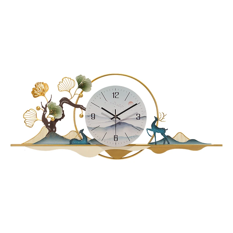 

New Chinese Style Personalized Home Clock Decoration Art Watch Restaurant Watch Modern Simple Creative Silent Fashion Clock