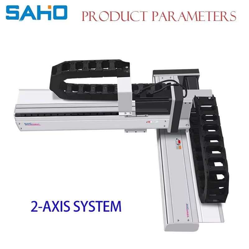 Two-axis Gantry Robot XY Slide Table Horizontal Linear Motion System Motor Engine 80kg Payload 0.02mm Guides Aluminum Alloy