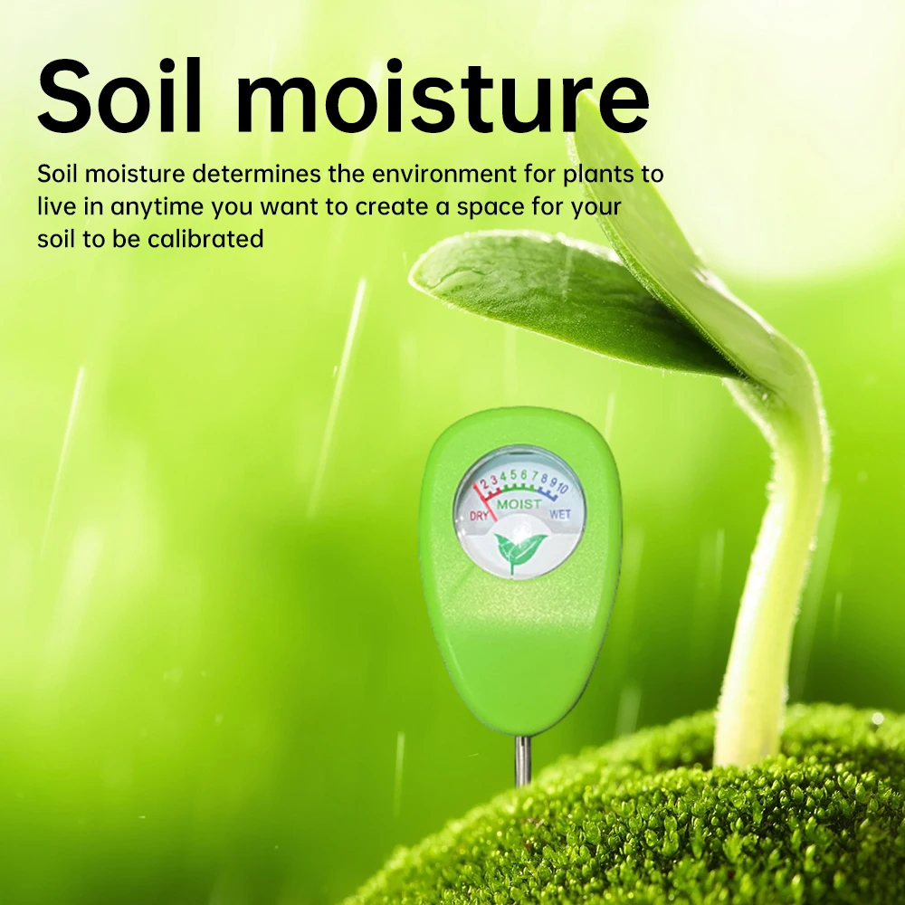 Soil Moisture Sensor Moist Meter Outdoor Flower Plant Dry Wet Measuring Humidity Tool Soil Watering Detector Probe Hygrometer