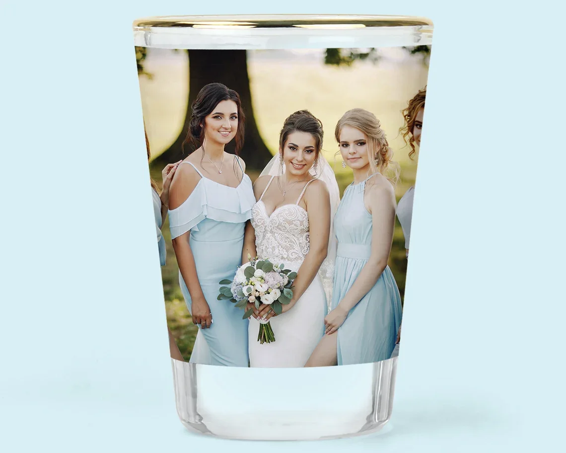 Custom Shot Glasses - Customized Shot Glass - Picture Shot Glasses - Wedding Shot Glass - Personalized Shot Glasses - Birthday S