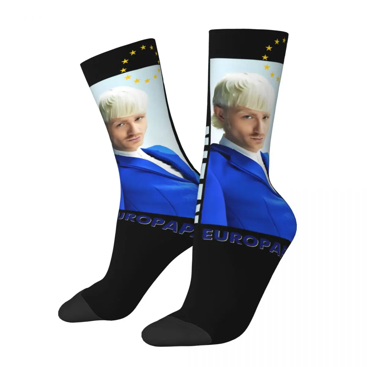 

Men Women Joost Klein Europapa Eurovisions Netherlands 2024 Socks Soft Fashion Socks Novelty Accessories Middle Tube Socks