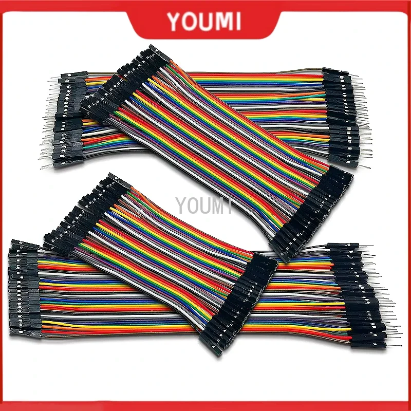 40 Pin Breadboard Jumper Cable Wire Male To Male/Female To Female/Male To Female Ribbon Cable for Arduino DIY 10/20/30cm