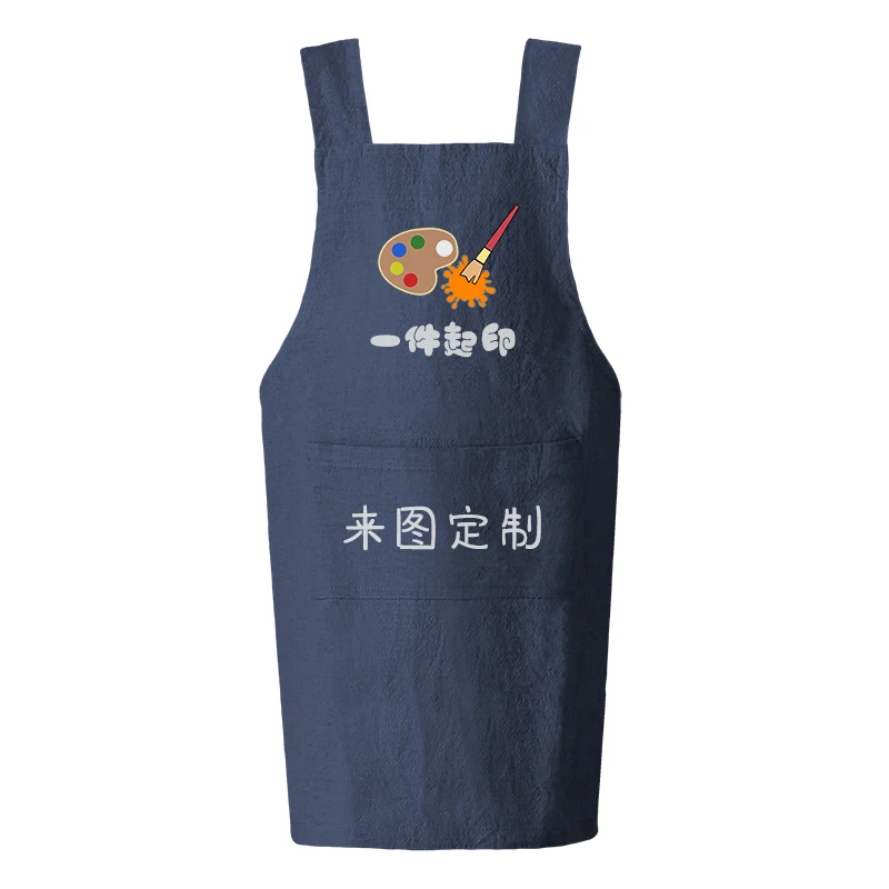 2022 New Children\'s Apron Studio Coveralls Waterproof Kindergarten Pottery Clay Class Clothing Strap Painting Clothing