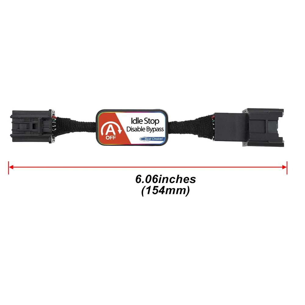 For 2020-2024 Jeep Gladiator JT 2018-2024 Wrangler JL Auto Start/Stop Engine System Eliminator/Delete/Cancel Bypass Device Cable