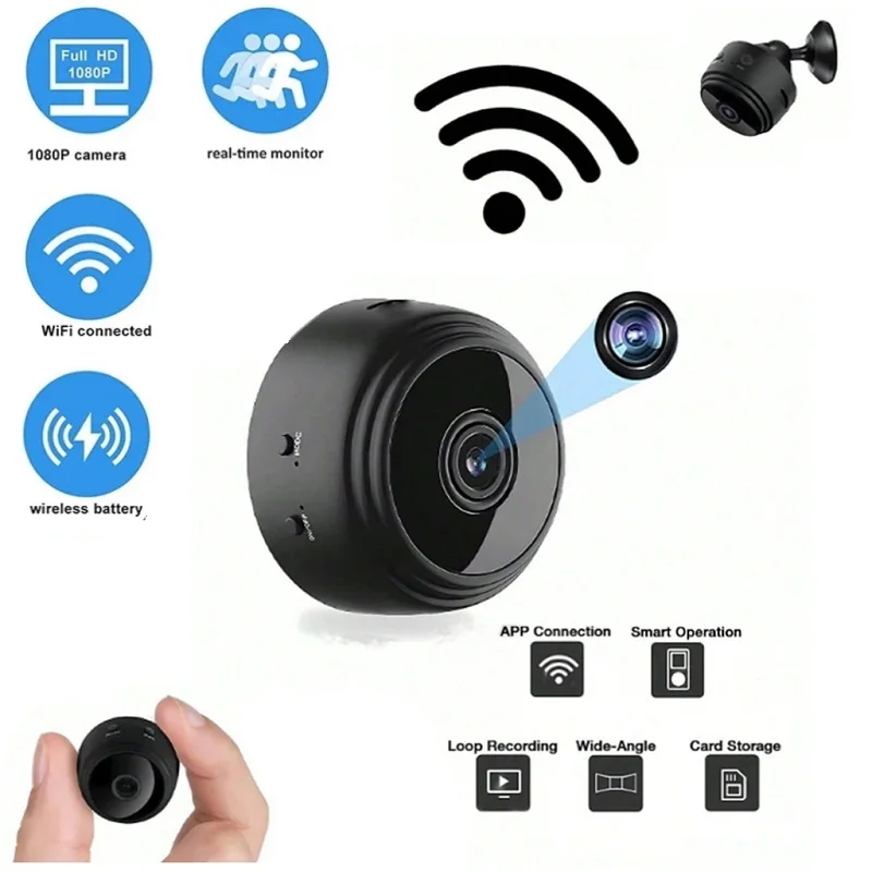 A9 Mini Camera 1080P HD WiFi Wireless Monitoring Security Protection Remote Monitor Video Surveillance Camcorders Smart Home