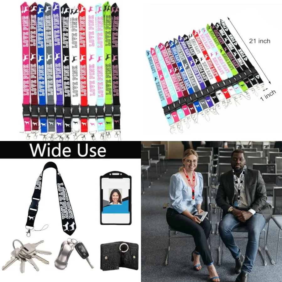 

Lanyard for Keys, Cool Neck Lanyards for ID Badges Wallets, Key Chain Holder for Men and Women