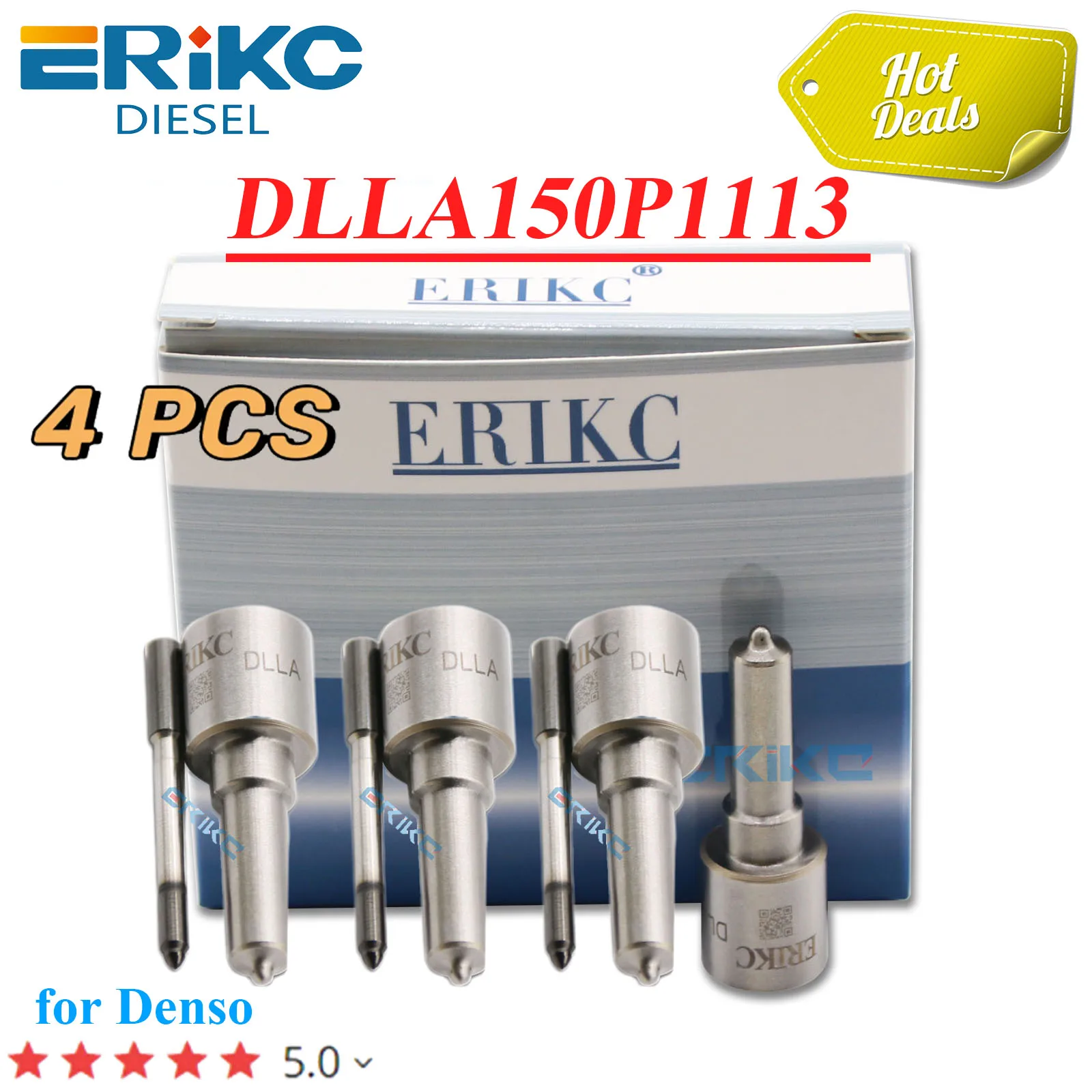 

4 шт. DLLA150P1113 CR топливная форсунка DLLA 150 P 1113 наконечник распылителя для DENSO Kubota 095000 -9690 095000 -6800 1J500-53051