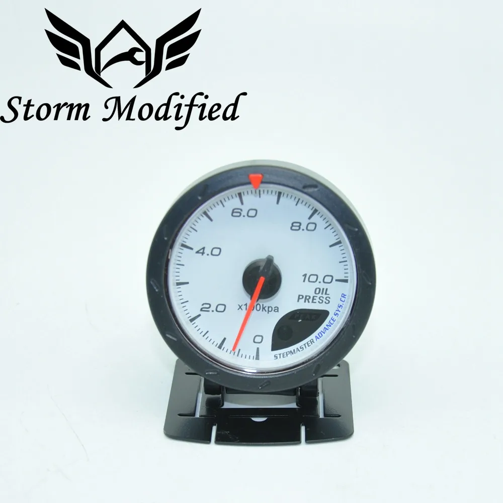 

2.5" 60MM DF Advance CR Gauge Meter Oil Pressure Gauge White Face Face With Oil Sensor