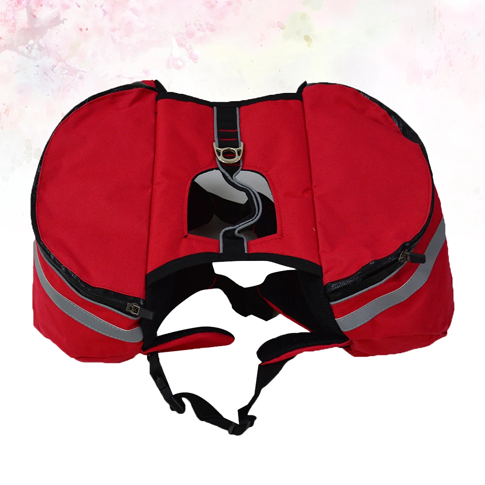 

Dog Backpack Small Harness Bag Hiking Travel Durable Waterproof Oxford Non Slip Adjustable Rucksack Saddle Carrier Pet