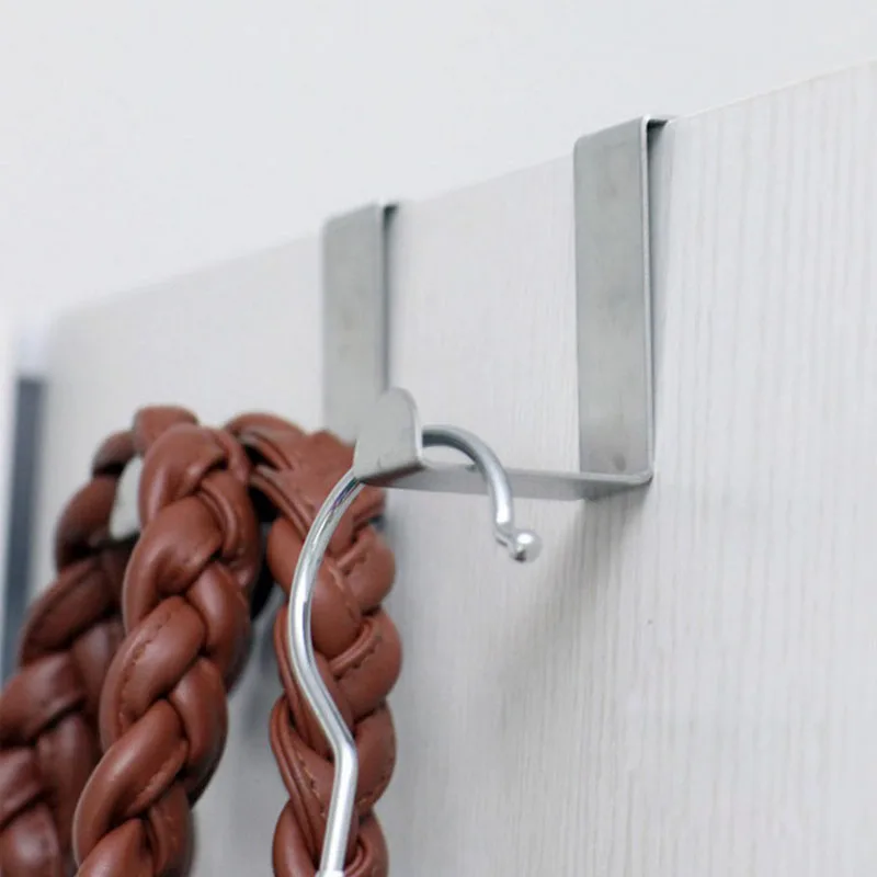 2 Stuks Rvs Over Deur Haak Kleerhanger Handdoek Opknoping Rack