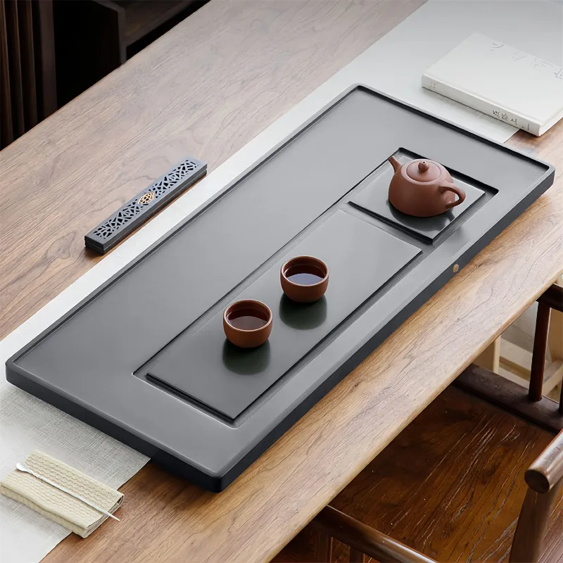 Office Pot Tea Tray Serving Decorative Accessories Table Marble Valet Tea Tray Rectangle Hospitality Bandejas Home Products