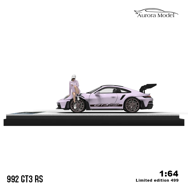 Aurora Model-Figurine d'action peinte en poudre de baie de glace, modèle en alliage, GT3 RS, 1:64, 911, 992