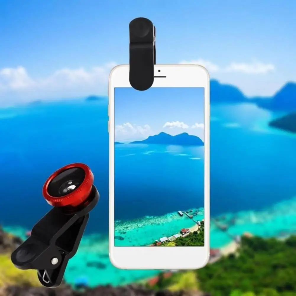 High-quality 0.67X Wide Angle Universal Portable Fish Eye Wide Angle 4K Phone Lens Phone Fish Eye Lens High Transmittance