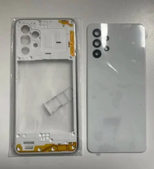 Full housing case for Samsung Galaxy A32 4G A325 middle frame cover battery back cover rear  cover with camera lens replace image 4