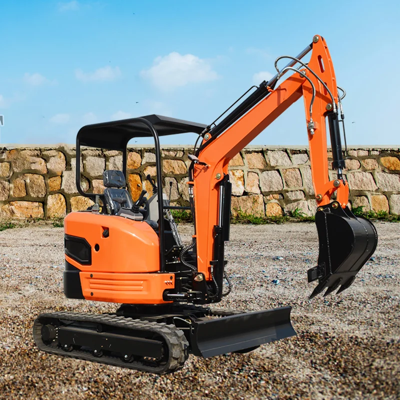 

Customized mini bagger garden tools, free delivery, small hydraulic excavator with multiple accessories suitable for farm garden