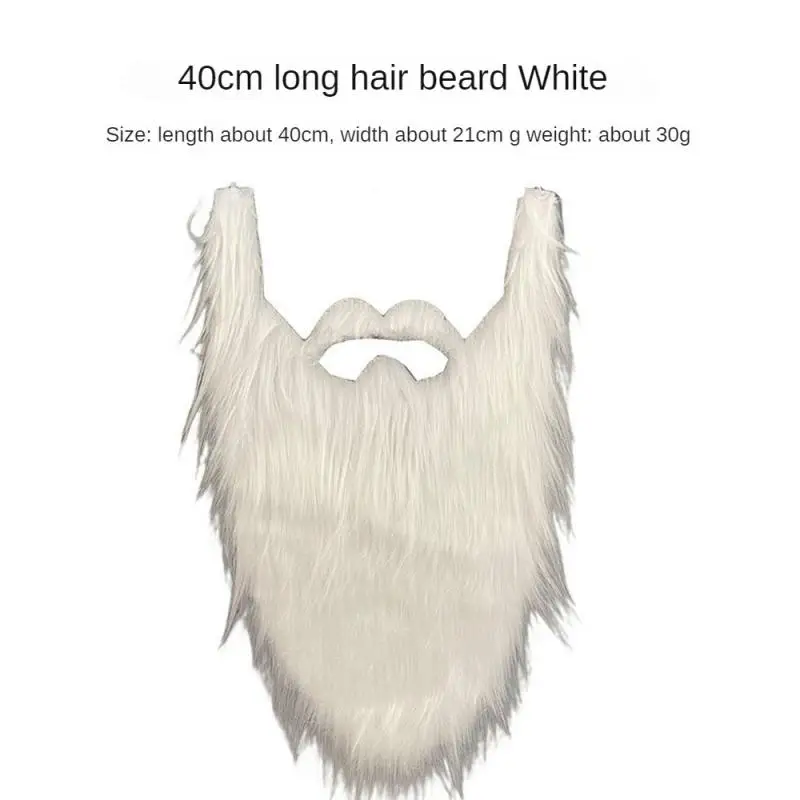 Beautiful Fake Beard Convenient Prom Comfortable Soft Simple Santa Claus Decorations Fashion Holiday Party Santa Claus Home