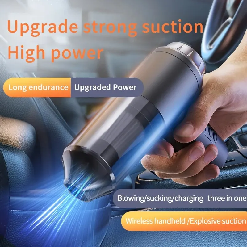 Combination Vacuum Cleaner USB Charging Car Household Vacuum Cleaner Small Car with Fully Automatic High Power Powerful Cleaning