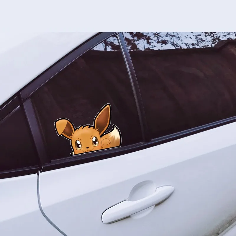 Pokemon Car Stickers Accessories Funny Decor Pikachu Bulbasaur Squirtle Charmander Gengar Kawaii Figure Pattern Birthday Gift