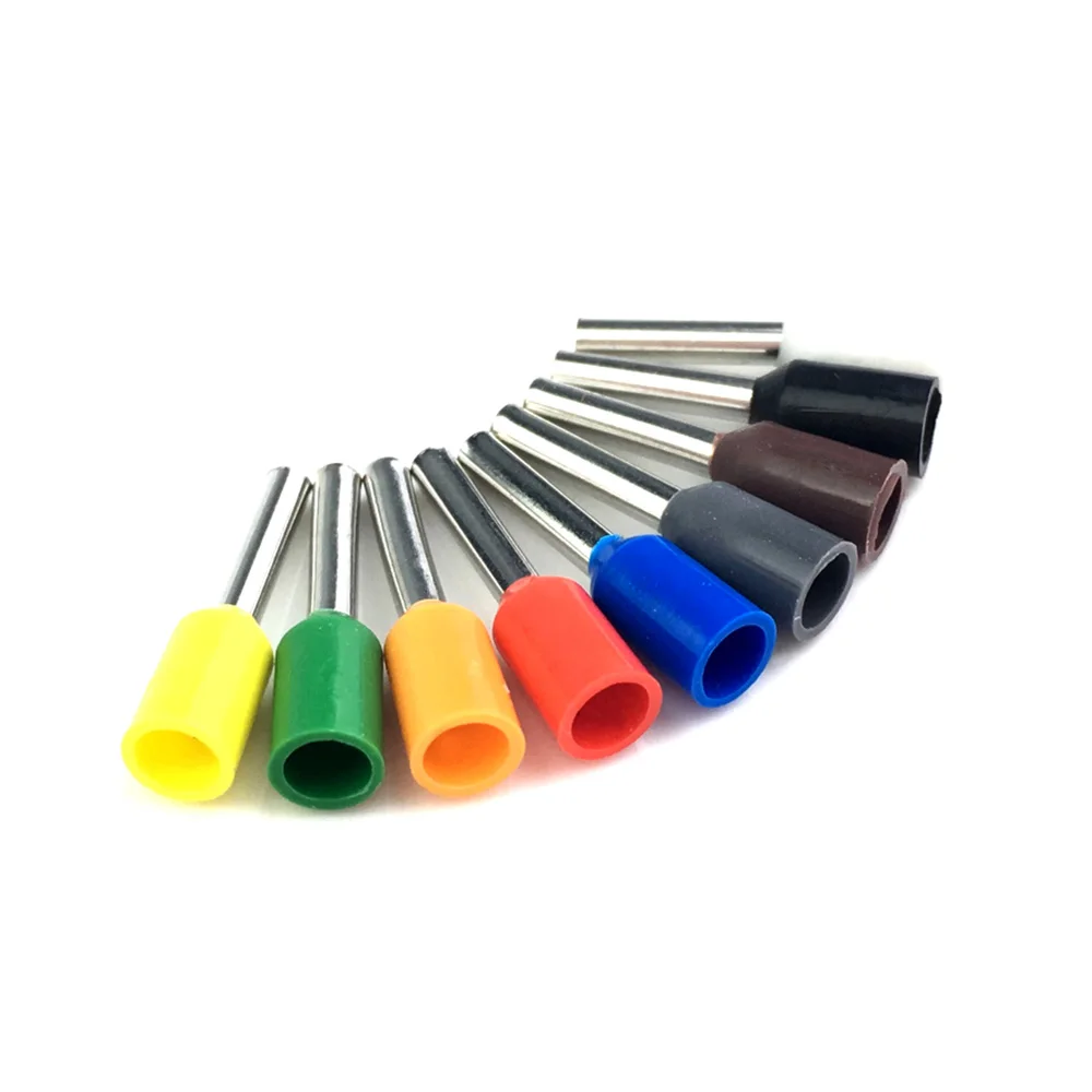 100Pcs Ferrule Electrical Connector Wire End Crimp Wire Terminal Eletrico Cable Terminator Insulated Assortment Contacts 12awg