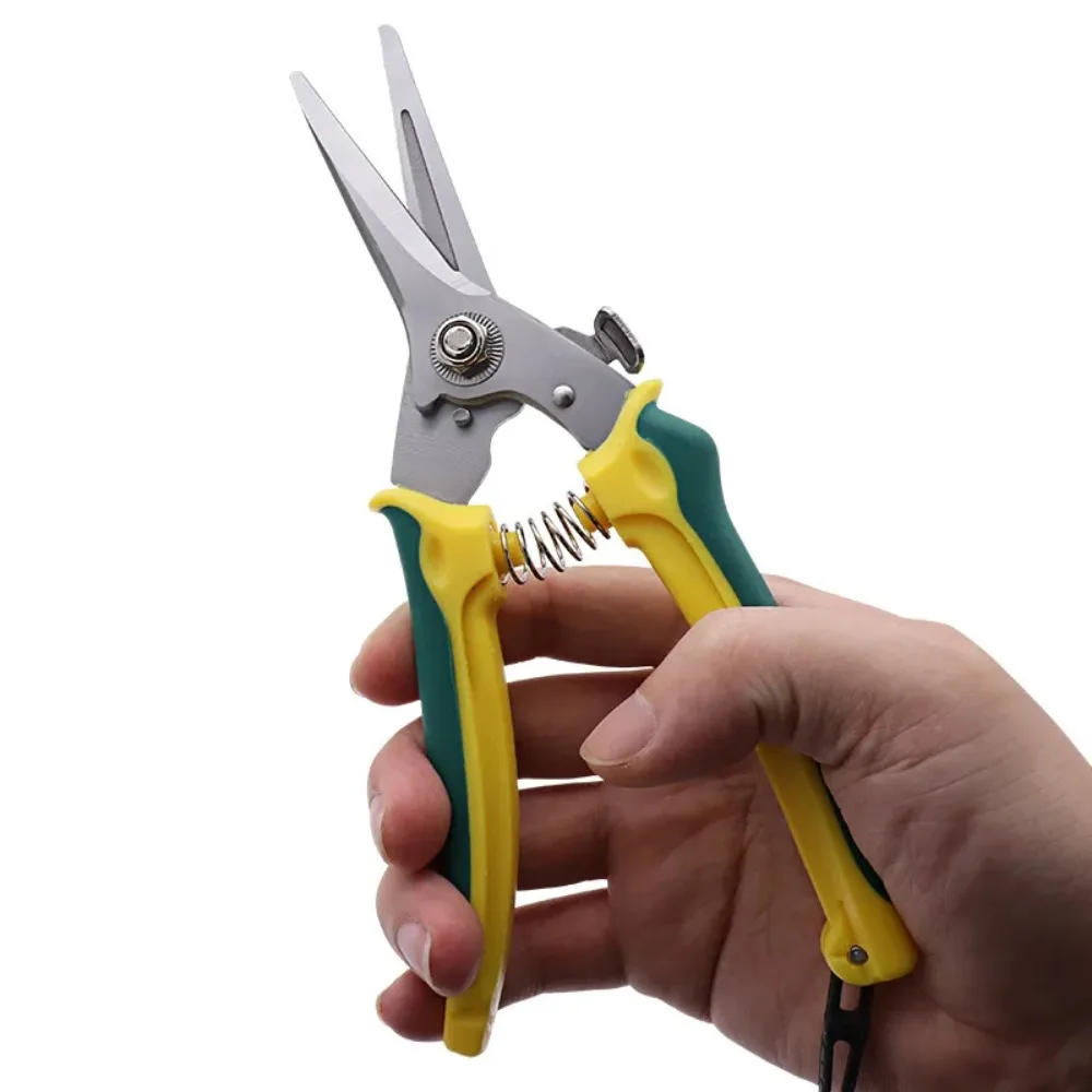 Garden Scissors Professional Sharp Bypass Pruning Shears Tree Trimmers Secateurs Hand Clippers For Garden Beak Scissors