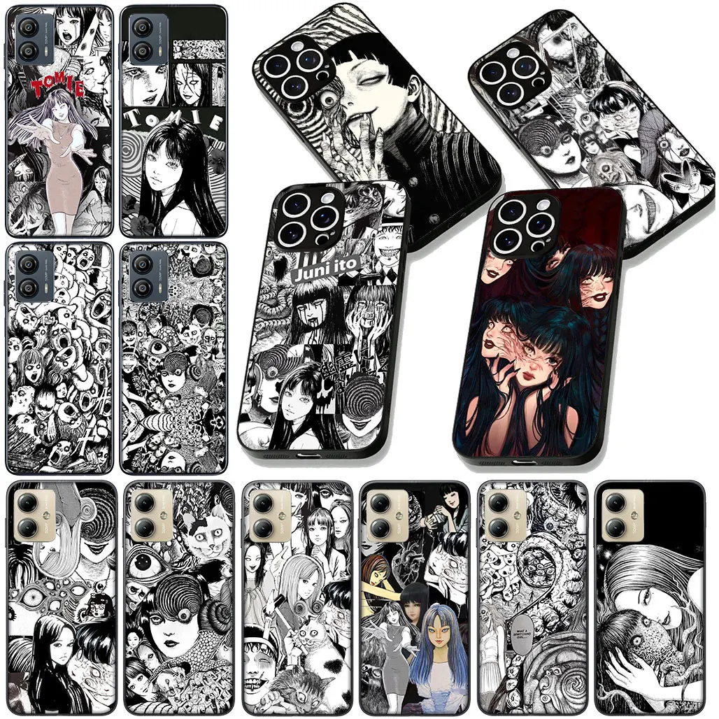 Capa de Papel de Parede Junji Ito para Motorola Moto Edge