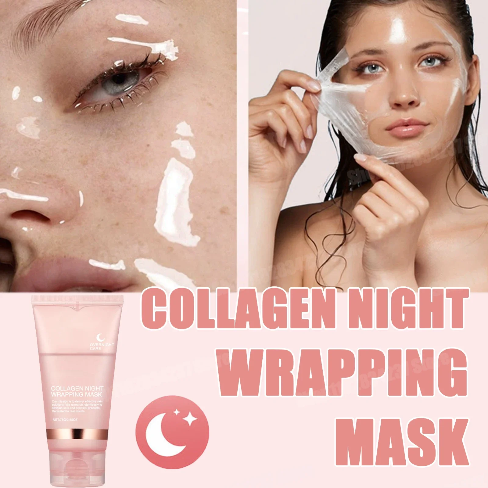 

Night Wrapping Collagen Peel-off Mask Facial Mask Daily Face Skin Care Deeply Moisturizing Hydrating Firming Skin