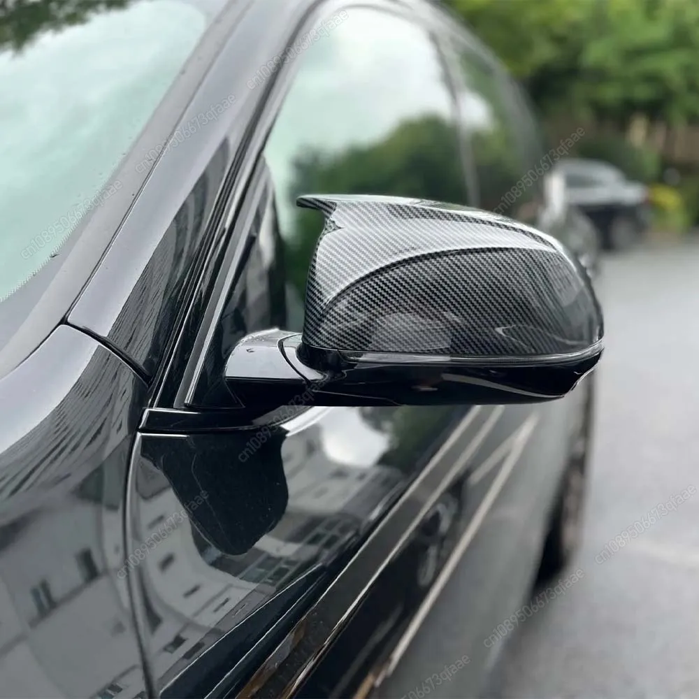 For BMW X3 G01 X4 G02 X5 G05 X6 G06 X7 G07 G08 2018-2023 M Style Black Auto Car Rear View Side Mirror Cover Trim Body Kit Tuning