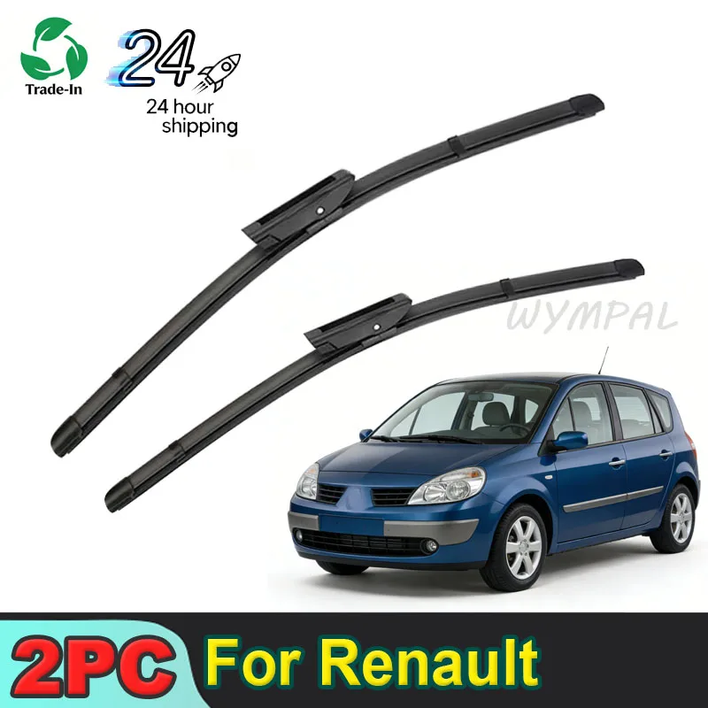 

2pc Wiper Front & Rear Wiper Blades For Renault Scenic 2 / Grand 2005 - 2009 Windshield Windscreen Window Brushes 26"22"