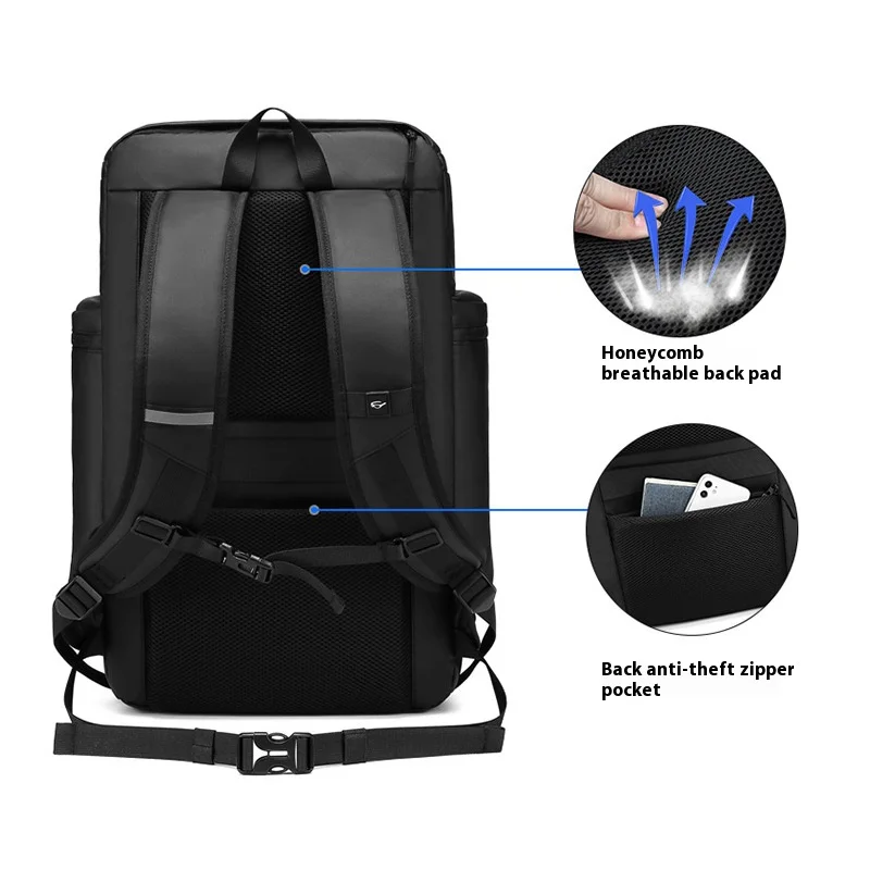 New large capacity backpack for sports travel, dry and wet separation, lightweight multi pocket backpack for business trips, com