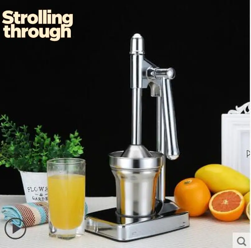 

Ручная соковыжималка для апельсинов из нержавеющей стали, пресс для лимонов и цитрусовых, кухонный пресс для фруктов WJ1147