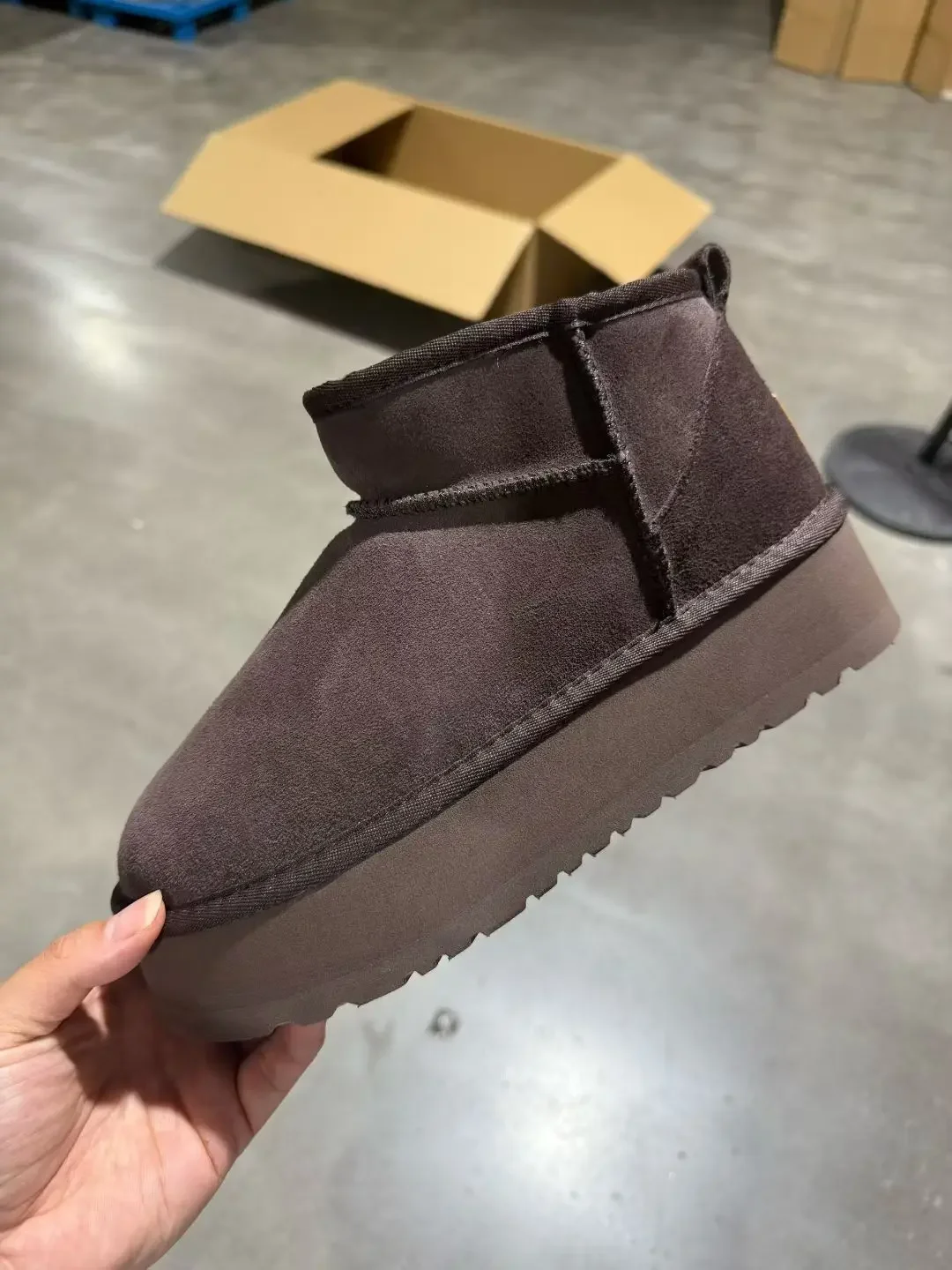 Luxury Designer Classic Ultra Mini Platform Boots Leather Suede Wool Comfort Winter Womens Fur Slippers K98 ‮34-53 SeziS UggS