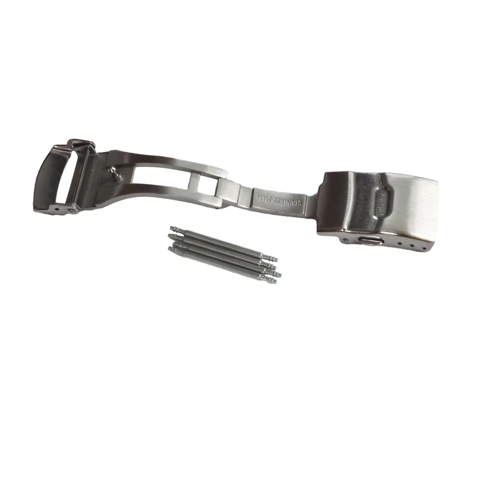 Stainless Steel Push Button Butterfly Deployment Buckle Clasp Watch Accessories Strap Buckle