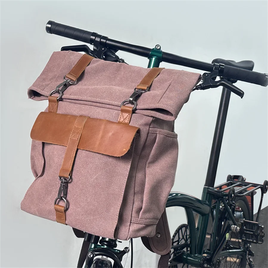 Litepro Bicycle For Brompton Bag Canvas Large Capacity Waterproof Mountaineering Travel Bag Bicycle Accessories Front Bag