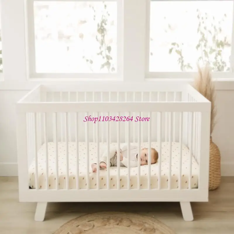 ملاءة أطفال مريحة وغطاء حماية لسرير الأطفال ضروري لفراش سرير الأطفال القياسي مقاس 28 × 52 بوصة