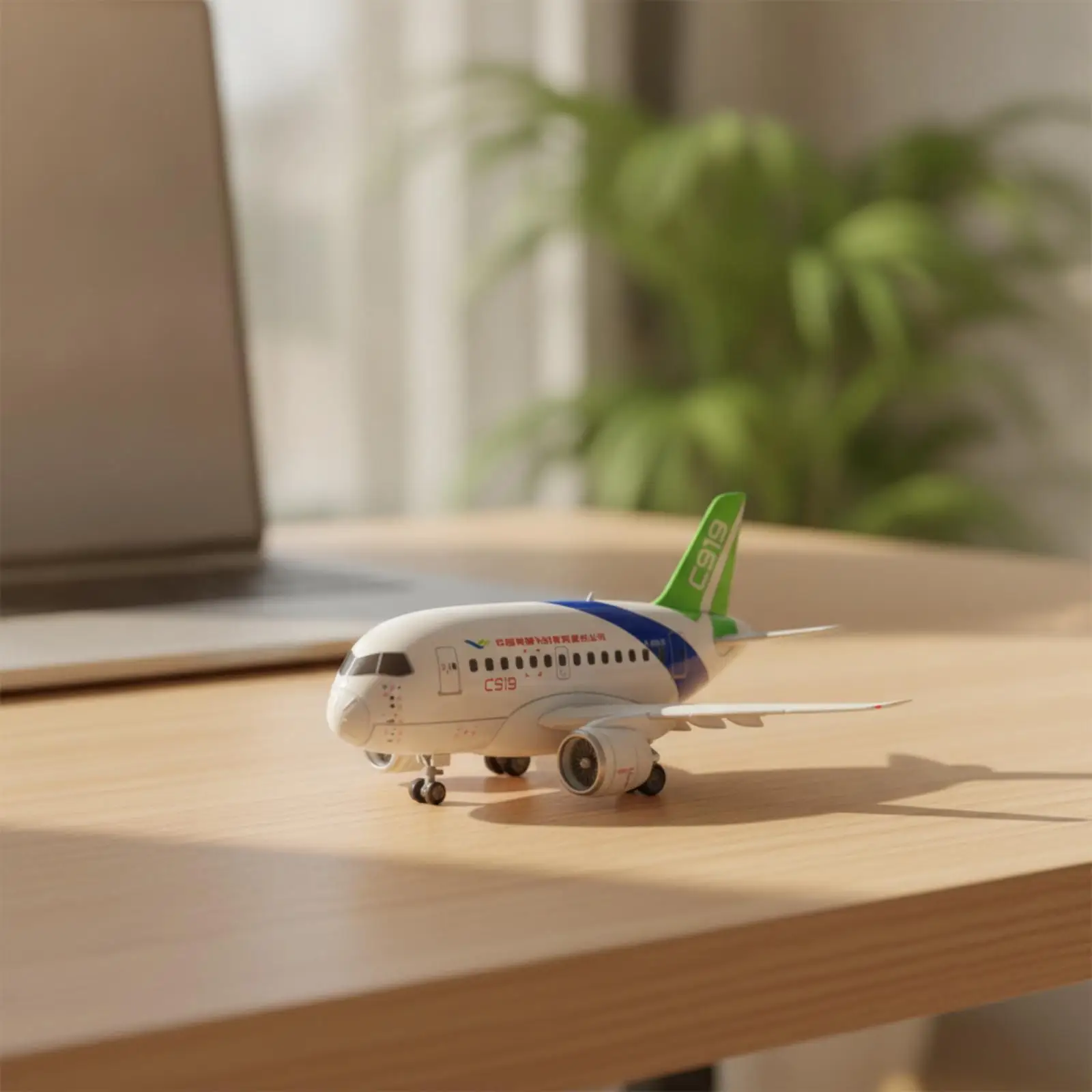 Airliner Miniature Airplane Model Collectible Toy Compact for Desk Decoration