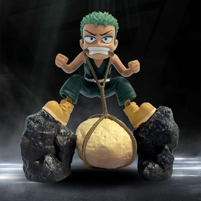 

9.5cm Anime Roronoa Zoro Figure Accesorios Statue ONE PIECE Figurine GK Childhood Zoro Figure Training Model PVC Collectible Toy